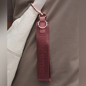 Lululemon Never Lost Keychain- Red Clay/Rockwood